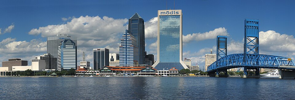 Jacksonville skyline along the St. Johns River